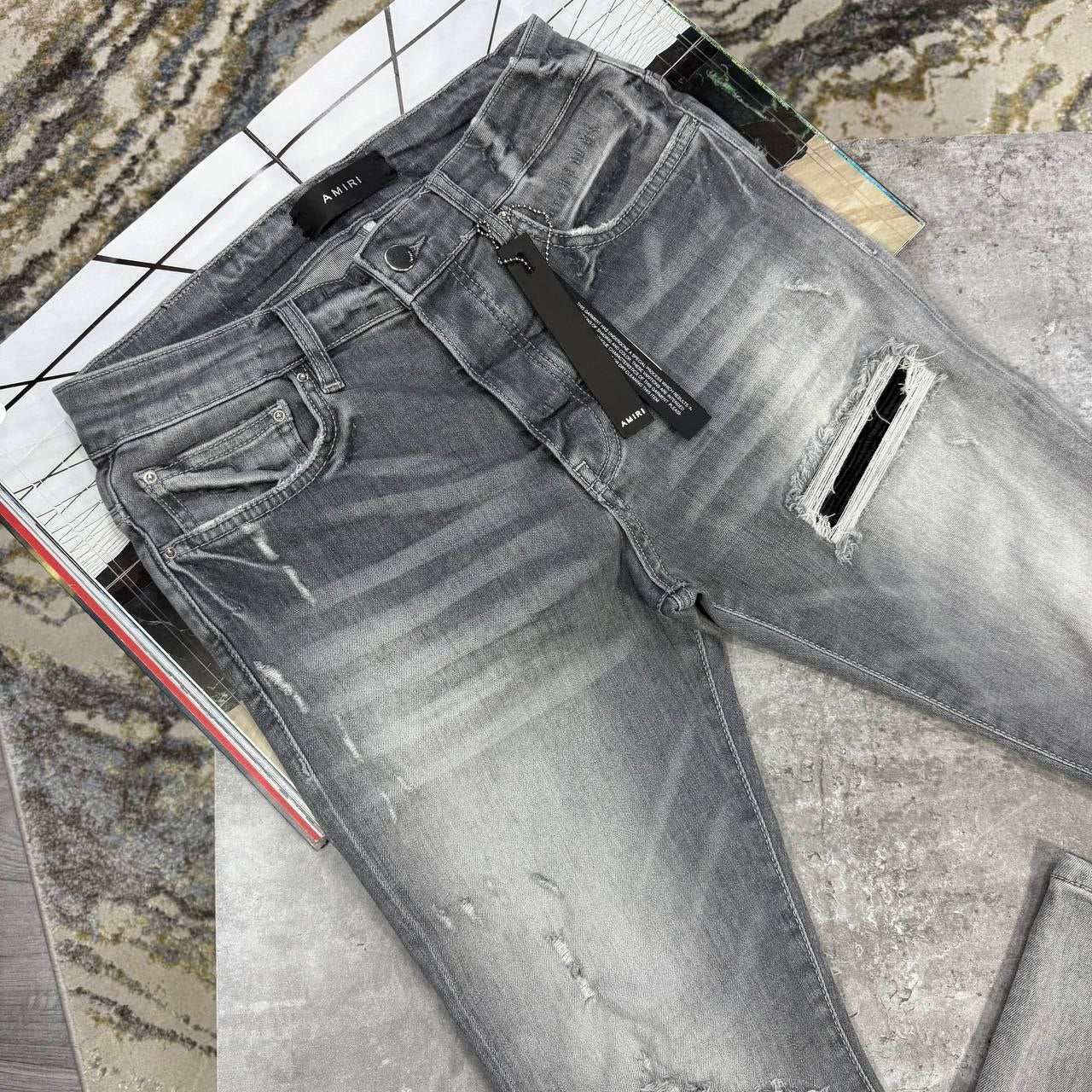 Amiri Grey Jeans