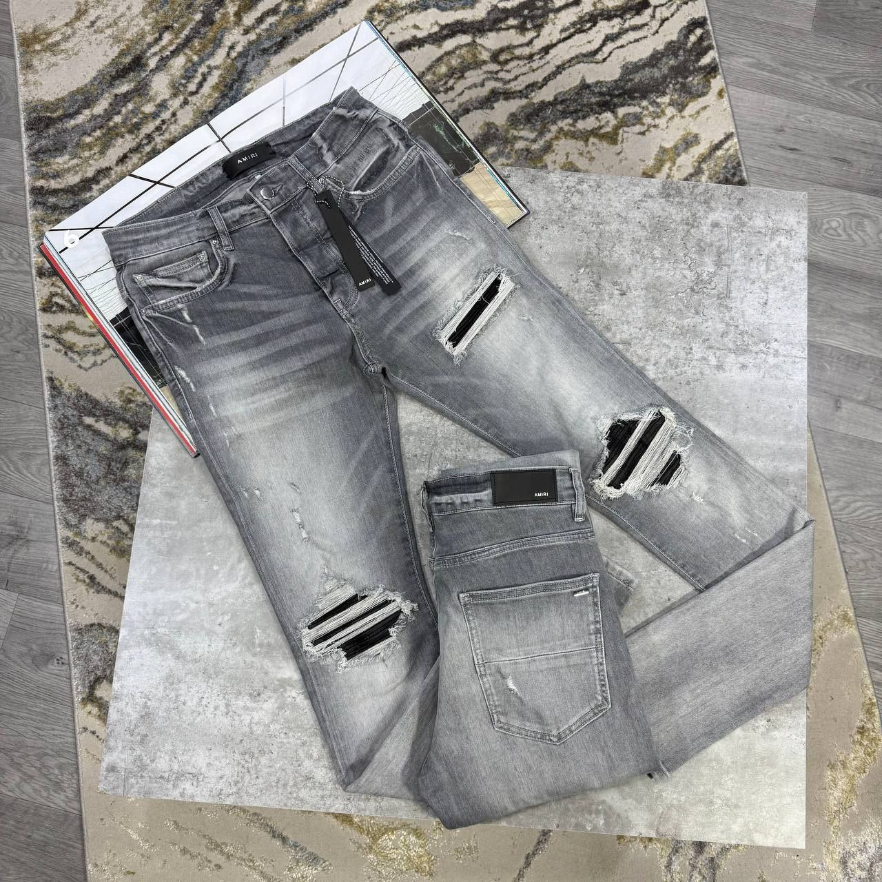 Amiri Grey Jeans