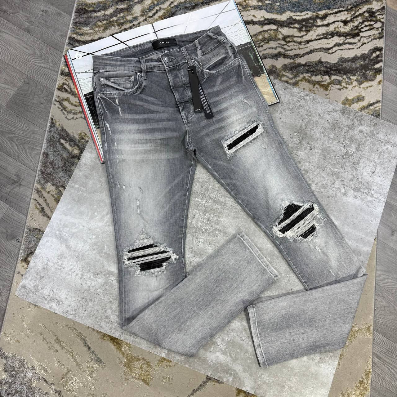 Amiri Grey Jeans