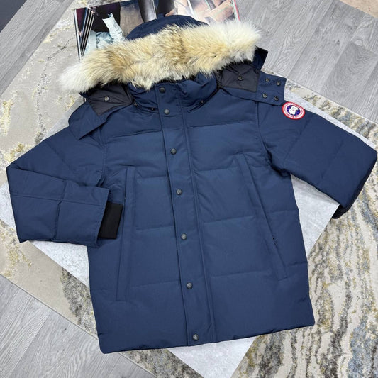 Can Goose Blue Parka Jacket