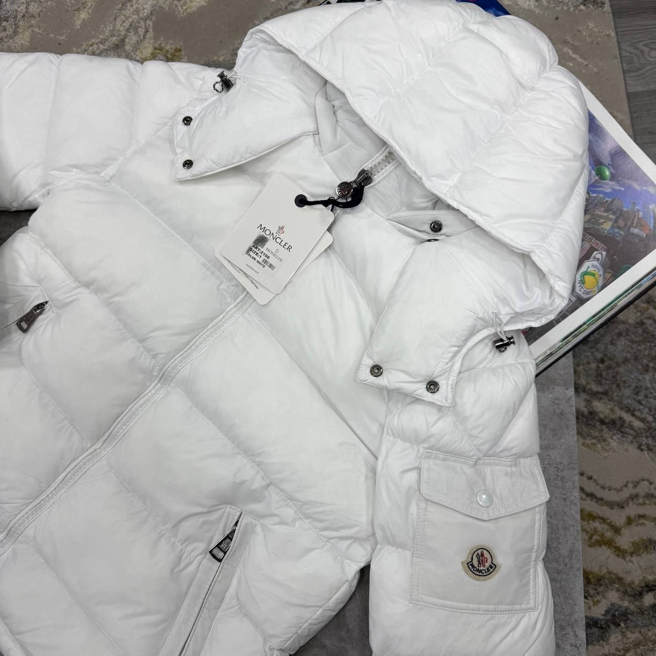 MONC White Maya Jacket