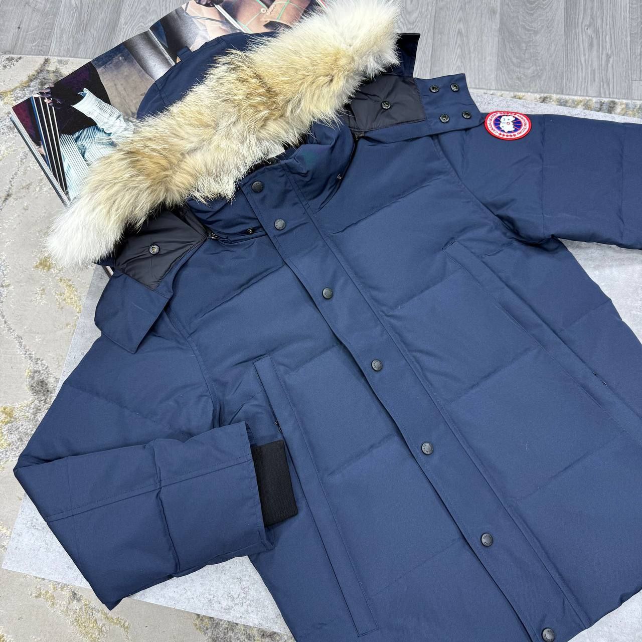 Can Goose Blue Parka Jacket